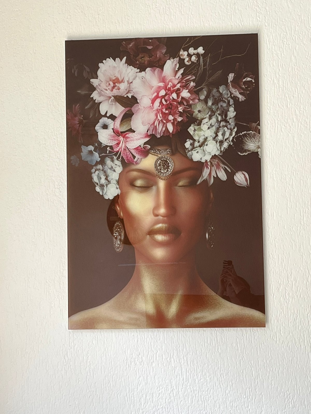 Glazen Schilderij, Huis en Inrichting, Woonaccessoires | Schilderijen, Tekeningen en Foto's, Ophalen, Zo goed als nieuw, Schilderij