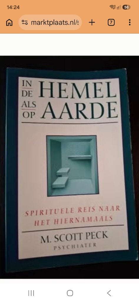 In de hemel als op aarde scott peck, Boeken, Ophalen of Verzenden, Zo goed als nieuw, Hindoeïsme