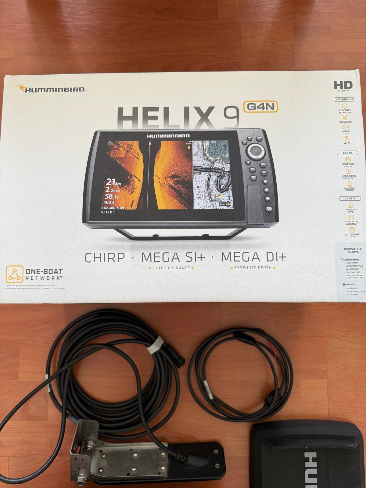 Humminbird HELIX 9 G4N Fishfinder/Kaartplotter, Ophalen of Verzenden, Zo goed als nieuw, Overige typen