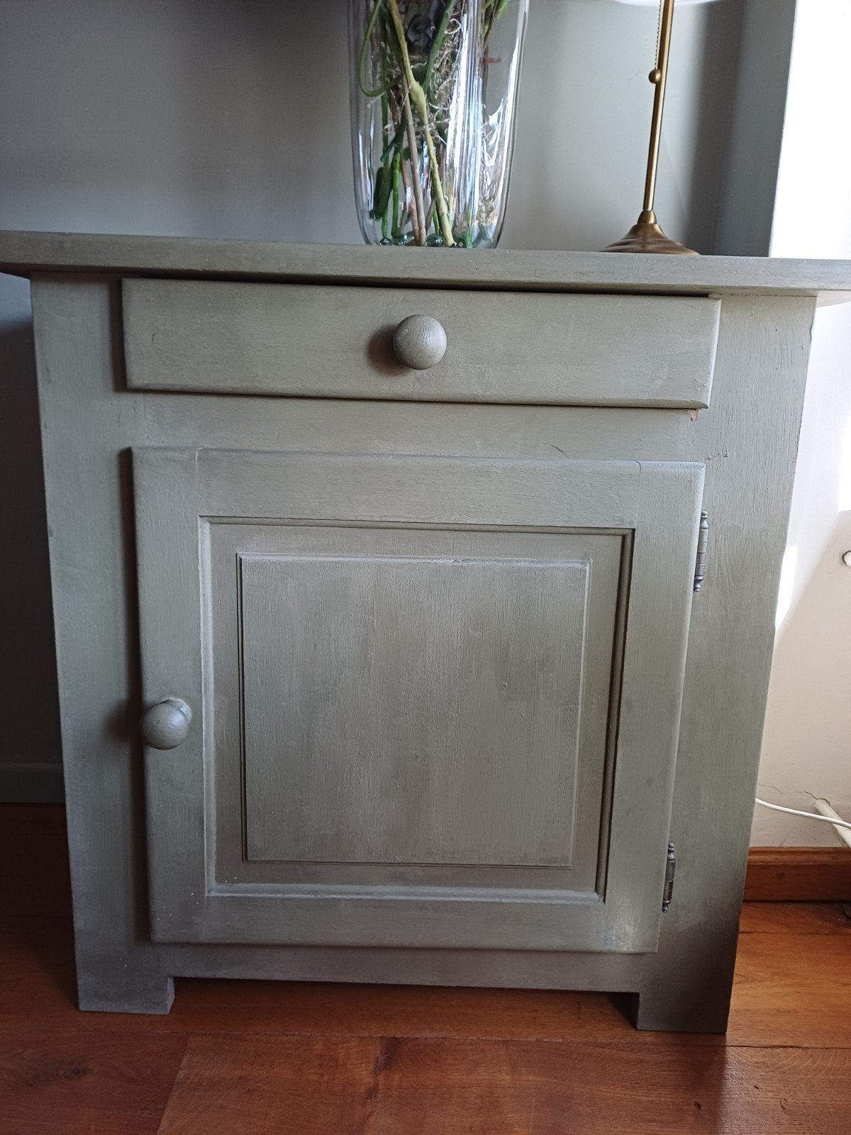 EIKEN KASTJE 1 LADE 1 DEUR HANDGEMAAKT 10 EURO, Ophalen, Gebruikt, Eikenhout, 50 tot 100 cm