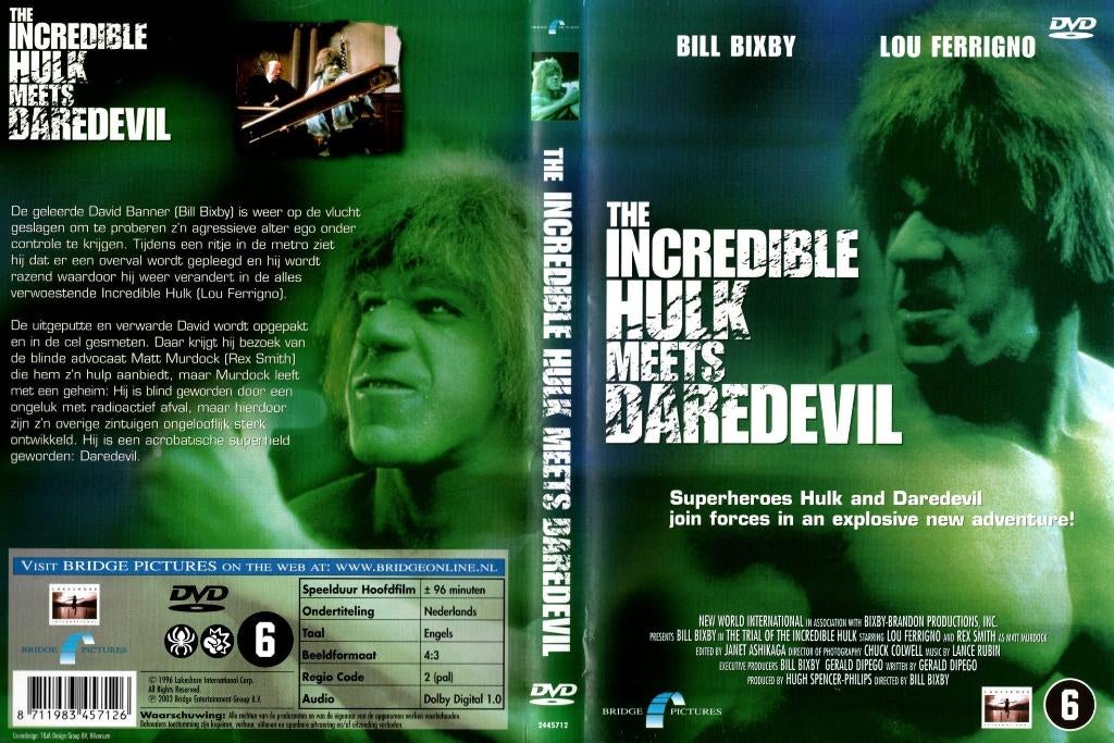 The incredible hulk meets daredevil, Vanaf 6 jaar, Ophalen of Verzenden, Zo goed als nieuw
