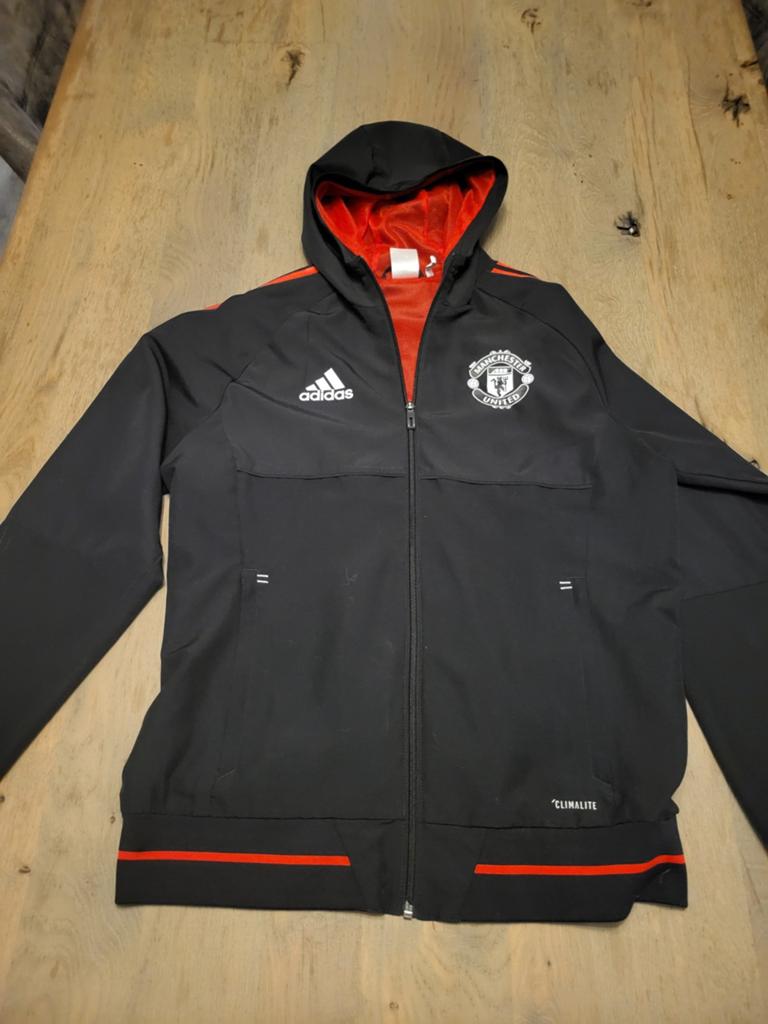 Manchester united zwart vest, Ophalen of Verzenden, Zo goed als nieuw, Zwart, Voetbal