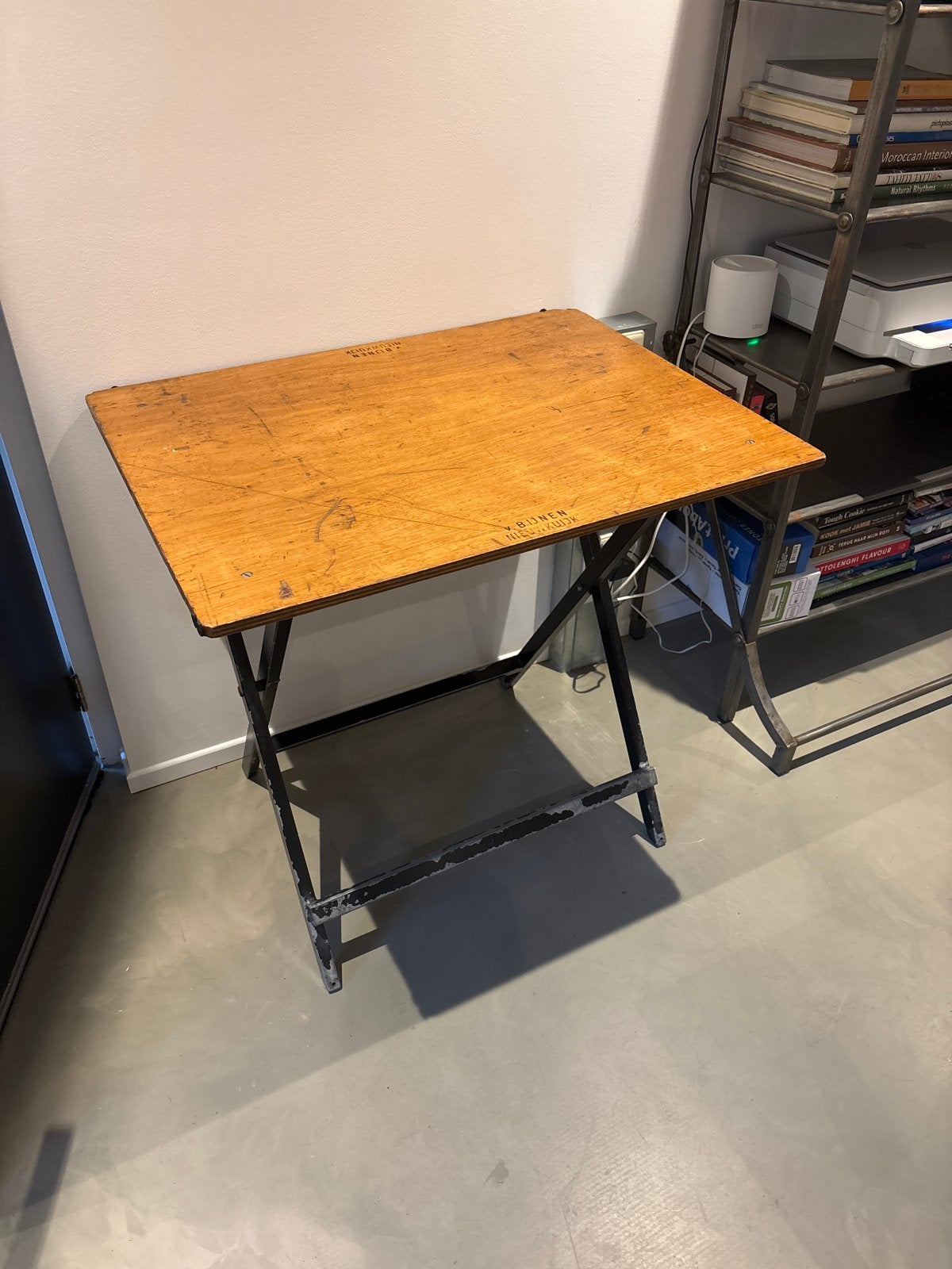 Vintage houten klaptafel - V. Bijnen Nieuwkuijk, Ophalen
