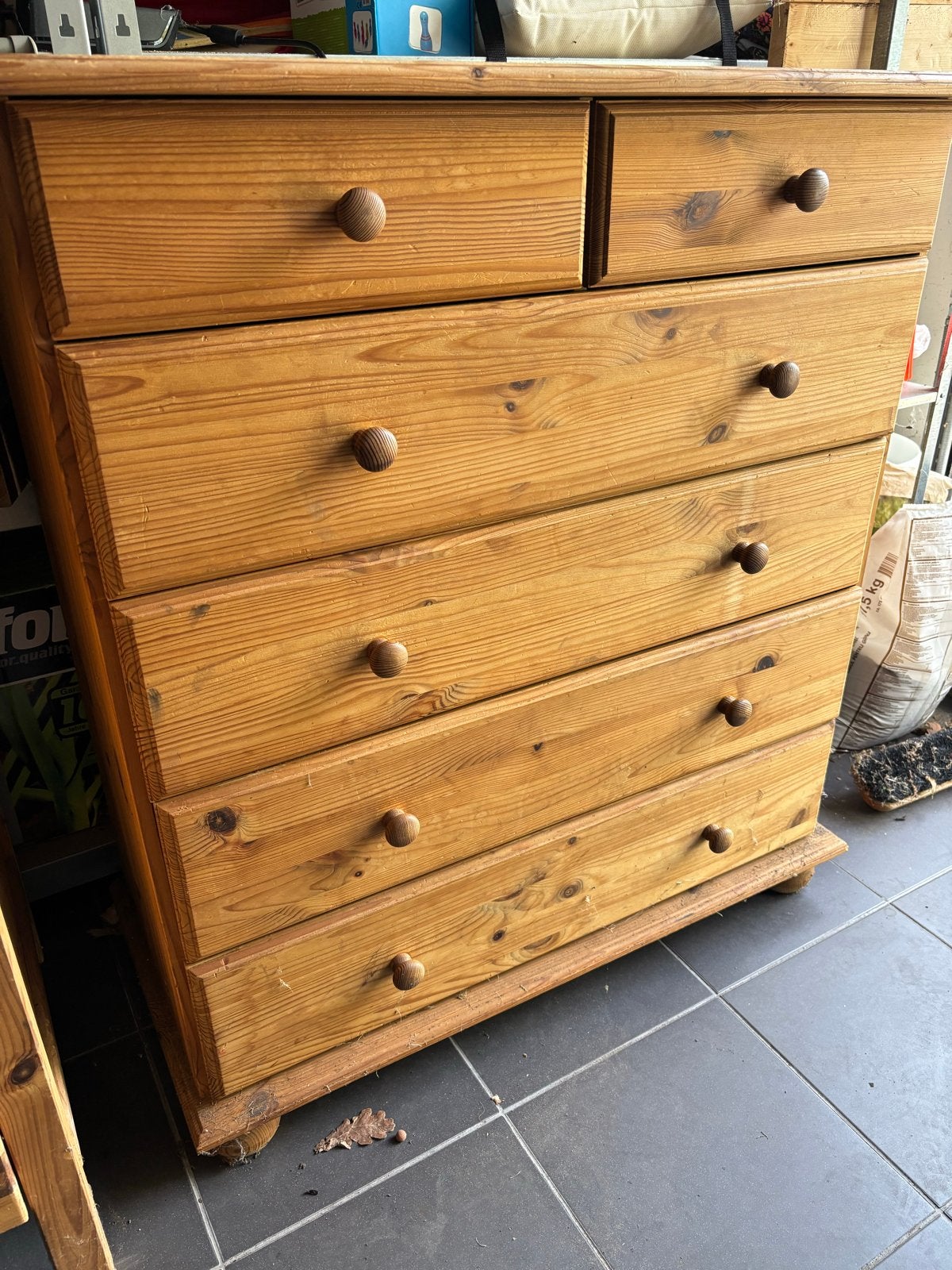 Twee houten ladekasten - grenen, Huis en Inrichting, Ophalen, Gebruikt, 50 tot 100 cm, Minder dan 100 cm