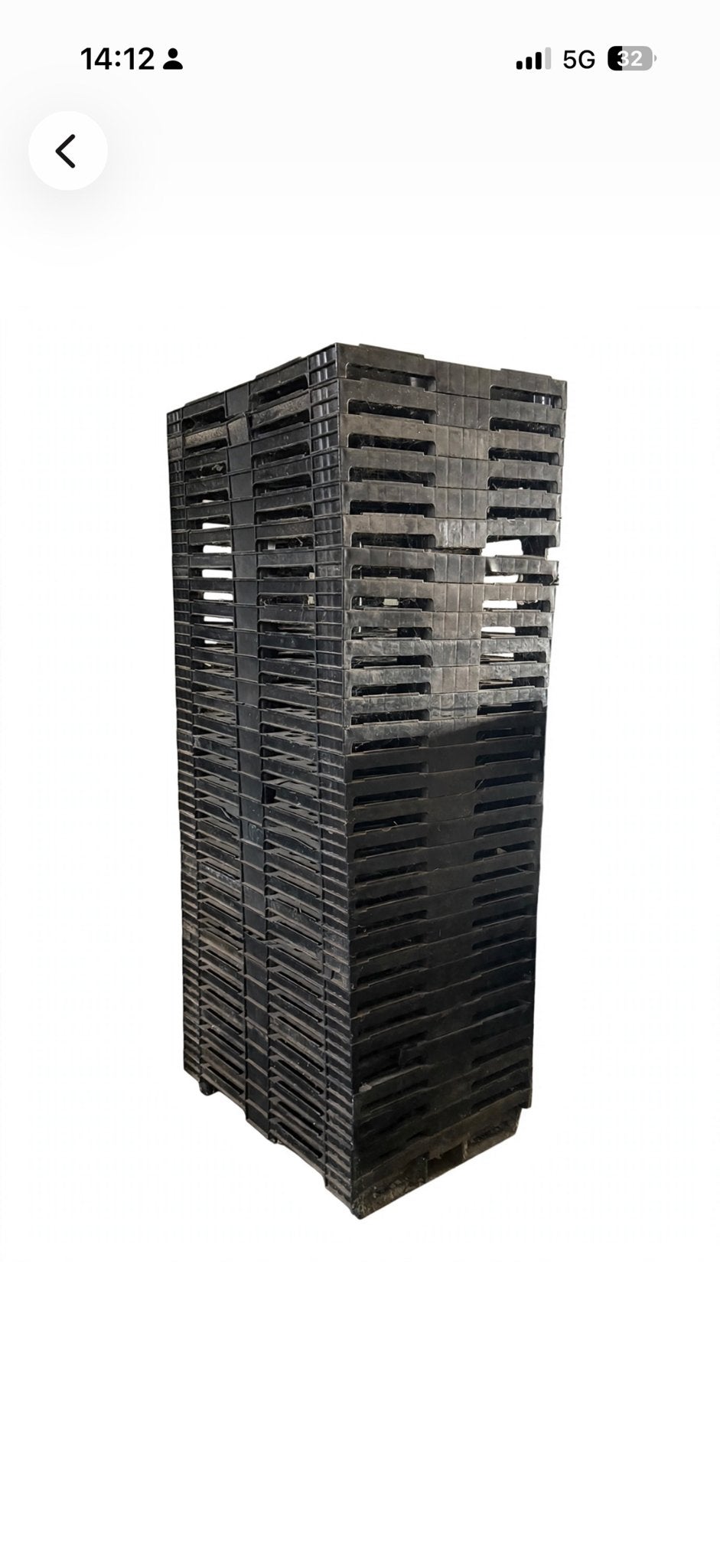 Kunstof pallets 80x60 cm - 80 stuks voor opslag autobanden, Doe-het-zelf en Verbouw, Kratten en Dozen, Gebruikt, 60 cm of meer