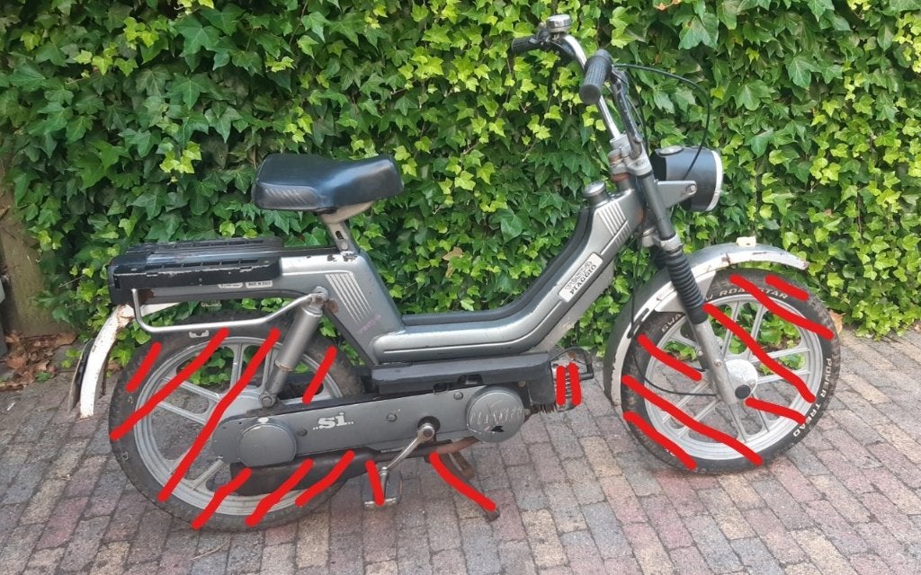 Si frame met geel kenteken, Ophalen, Gebruikt, Frame, Overige merken