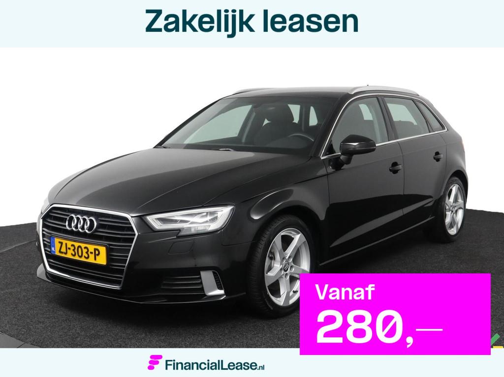 Audi A3 Sportback 30 TFSI 116PK Sport Lease Edition S-tronic, Euro 6, 116 pk, Zwart, Origineel Nederlands