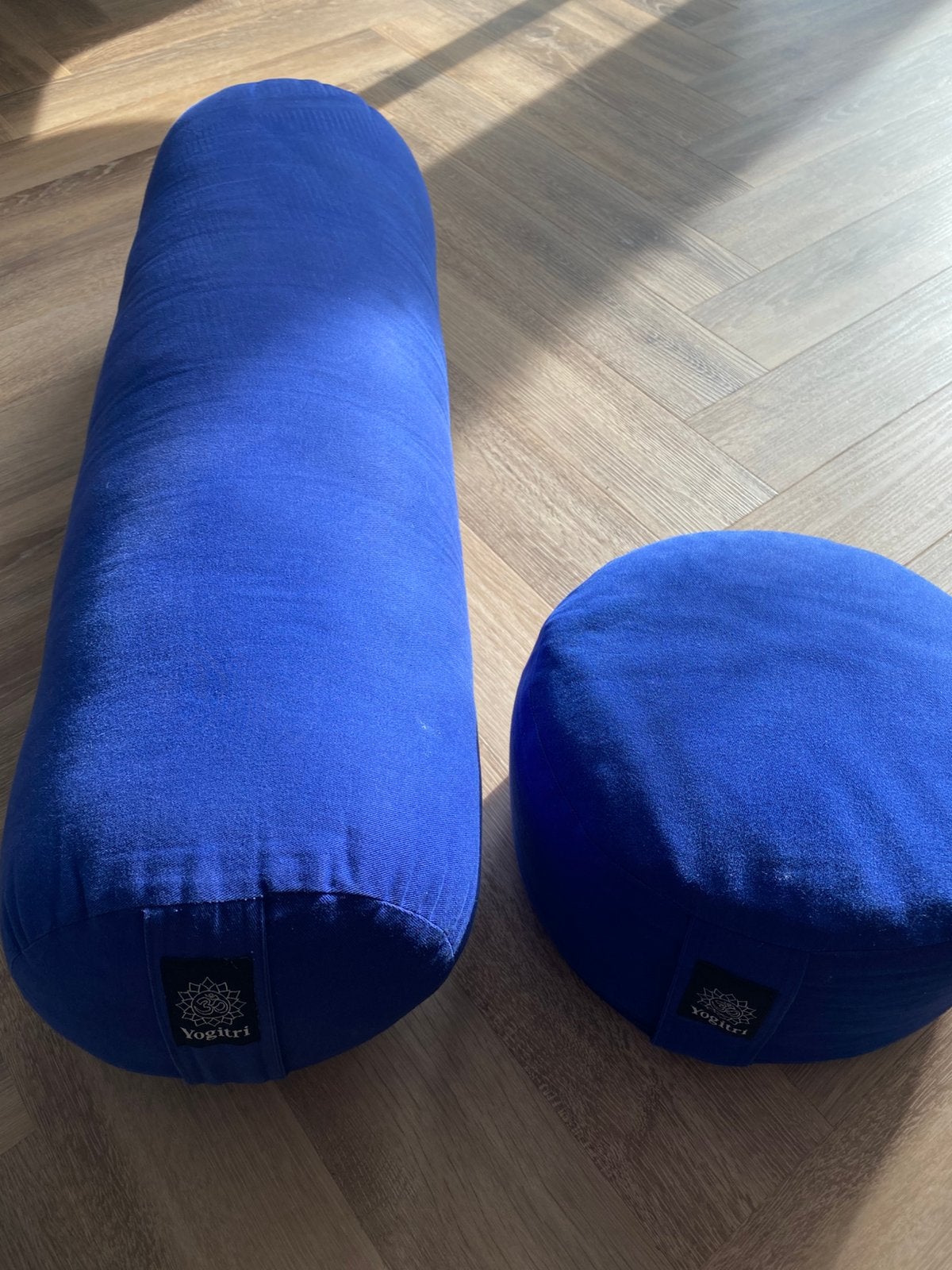 Yoga bolster konings blauw, Ophalen, Gebruikt, Yoga-accessoire