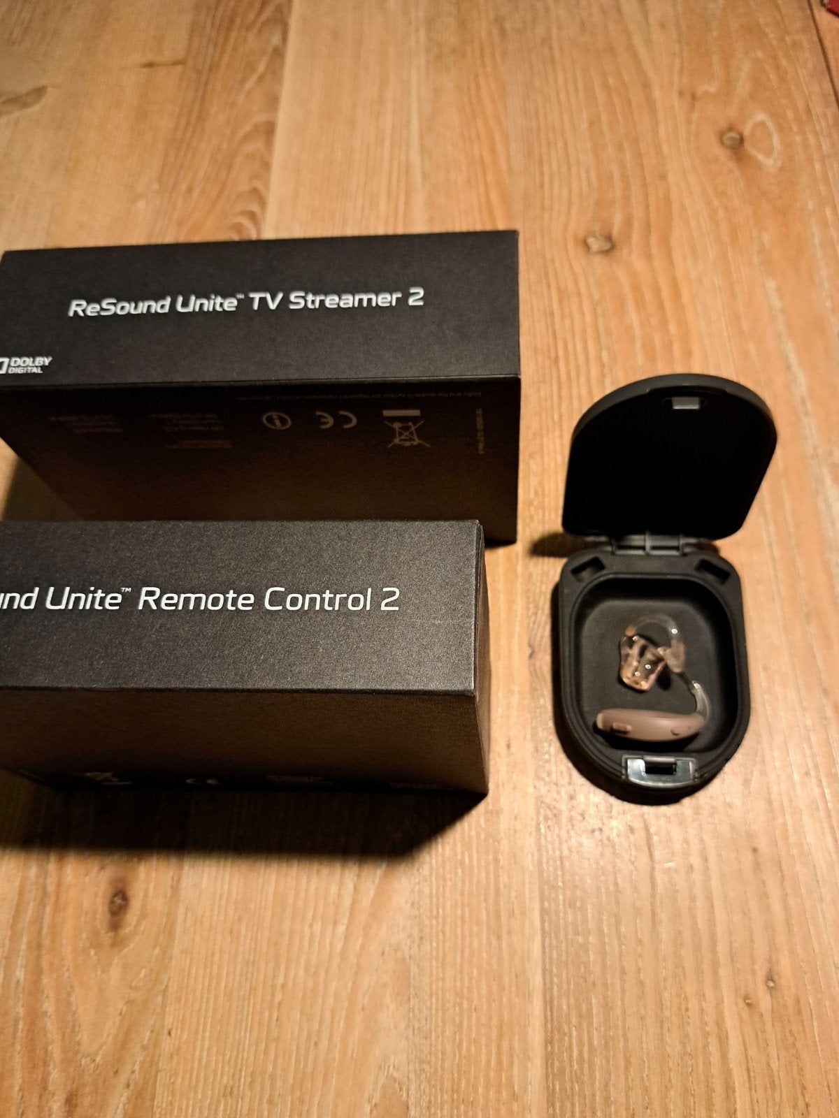 ReSound Unite TV Streamer 2 & Remote Control 2 en 1 oortje, Audio, Tv en Foto, Overige merken, Overige systemen, Ophalen of Verzenden
