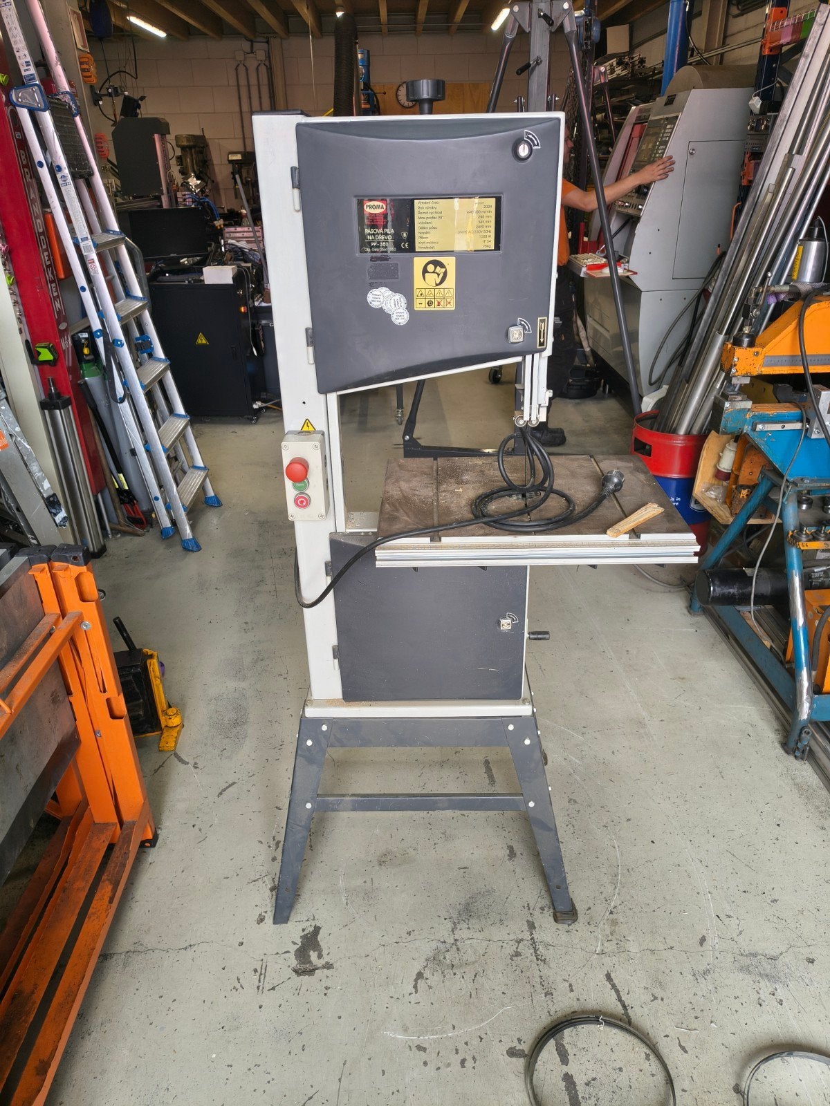 Zaag PROMA PP-350 - Krachtige Lintzaag voor Hout en Kunststo, Doe-het-zelf en Verbouw, Gereedschap | Zaagmachines, Ophalen, Gebruikt