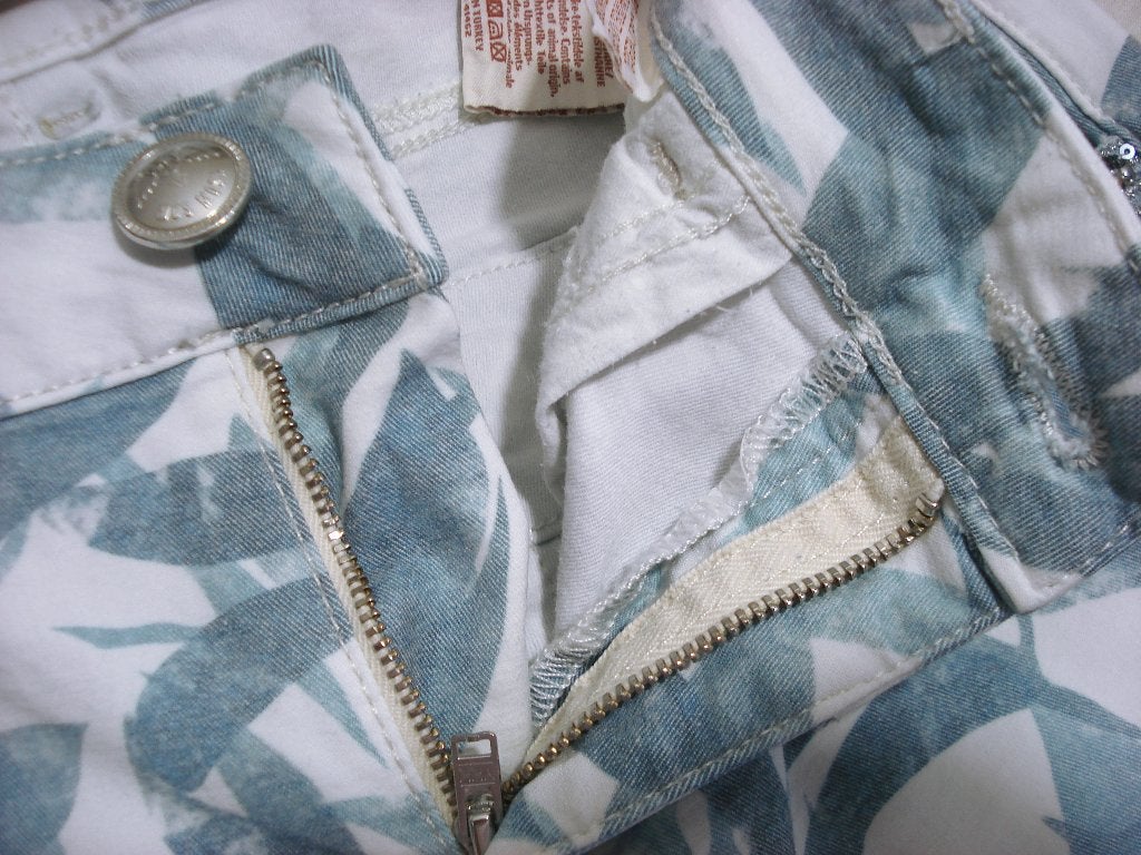 MOS MOSH 🤩 7/8 broek zachtblauw versierde zakken mt S, MOS MOSH, Zo goed als nieuw, Driekwart, Maat 34 (XS) of kleiner