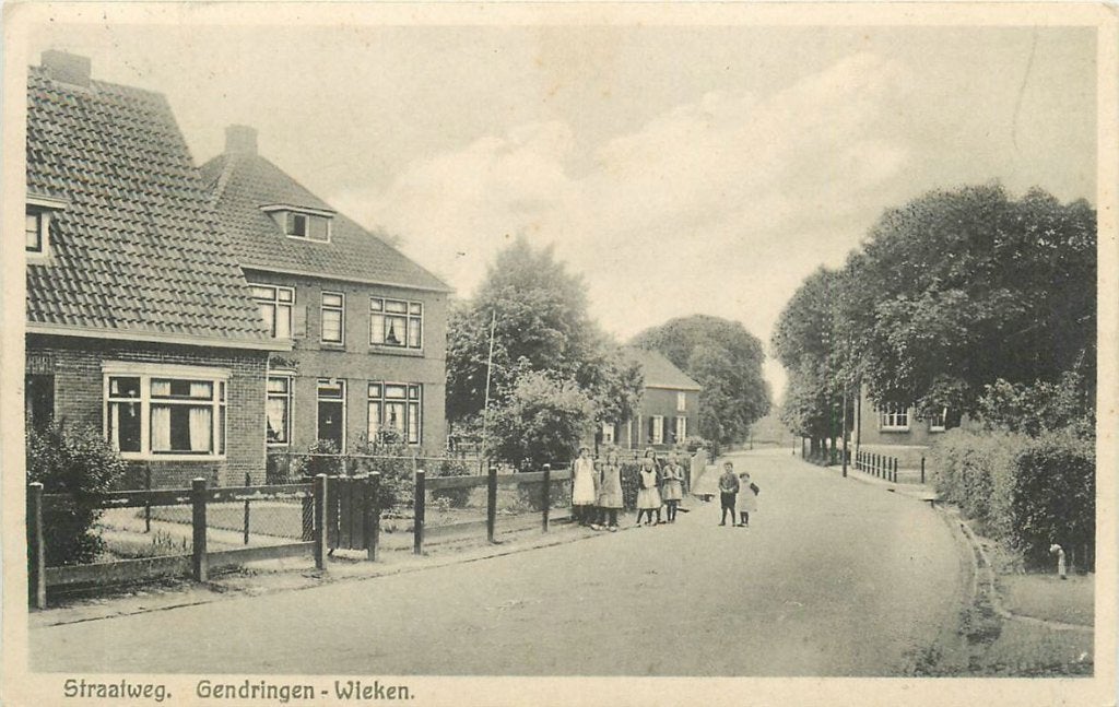 378-320-001 Gendringen Wieken Straatweg, Ophalen of Verzenden, Voor 1920, Gelderland