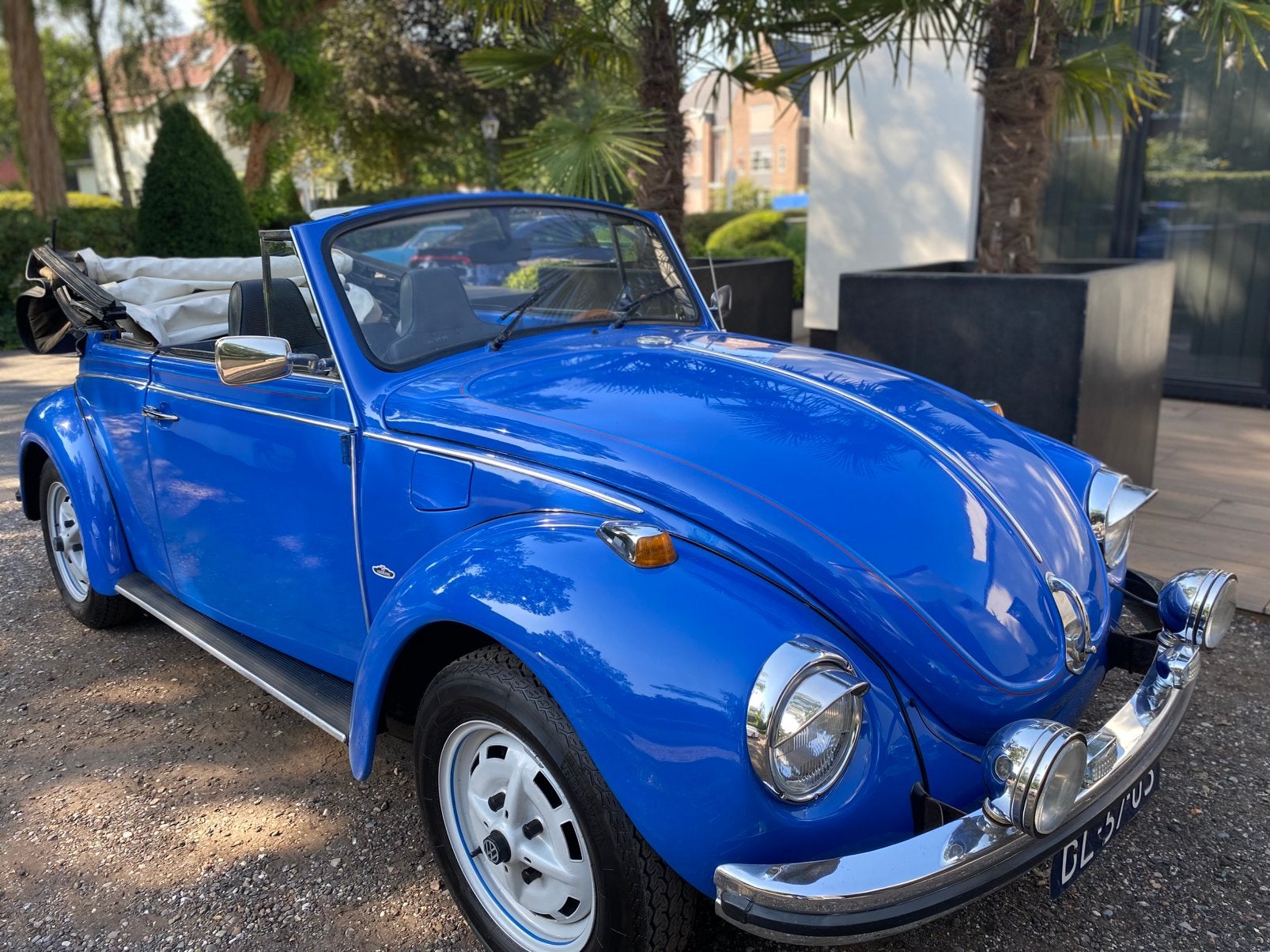 Vw Kever cabriolet 1302 LS uit 1971, Auto's, 4 cilinders, Cabriolet, Blauw, Leder