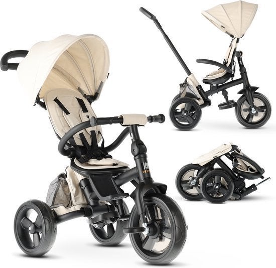 Deryan Explorer Driewieler -Duwstang - Opvouwbaar met mandje, Ophalen of Verzenden, Nieuw, 14 inch of minder, Deryan