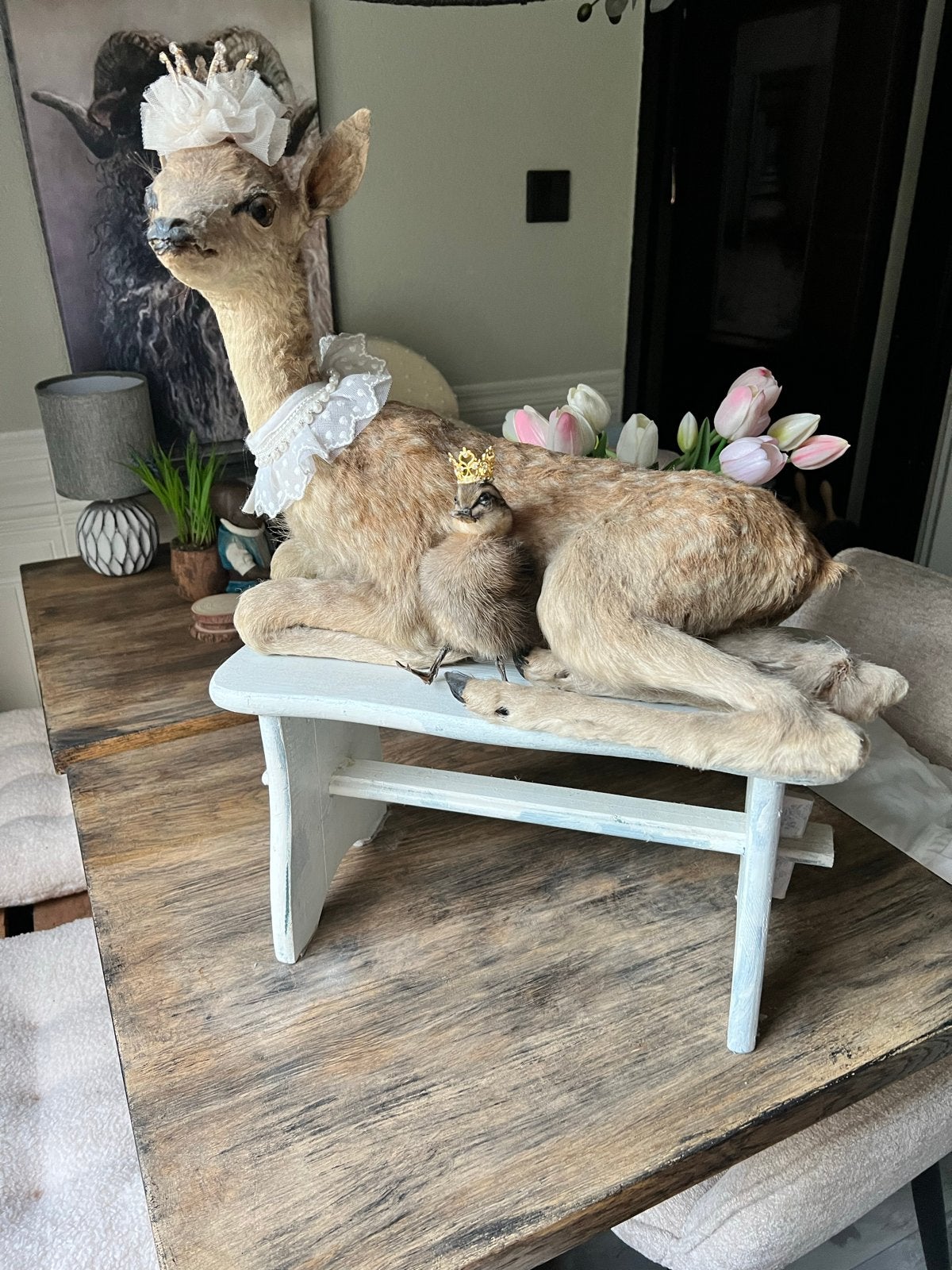 Taxidermie hertje bambi brocante, Ophalen