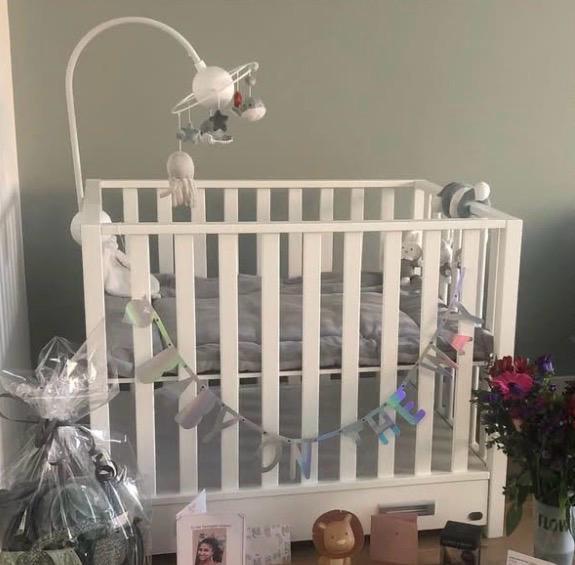 TWF Box Sam met lade - Wit (98x78x80 cm), Kinderen en Baby's, Boxen, Zo goed als nieuw, Rechthoekig, Lade, Ophalen