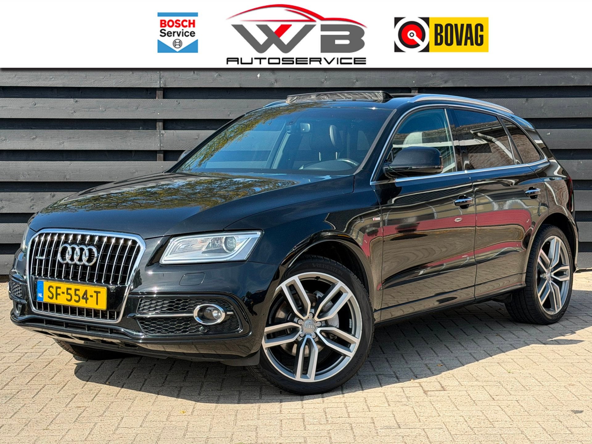 Audi Q5 3.0 TDI quattro S Line I Pano I Trekhaak I B&O I Mem, Auto's, Audi, Automaat, Gebruikt, Q5, Zwart