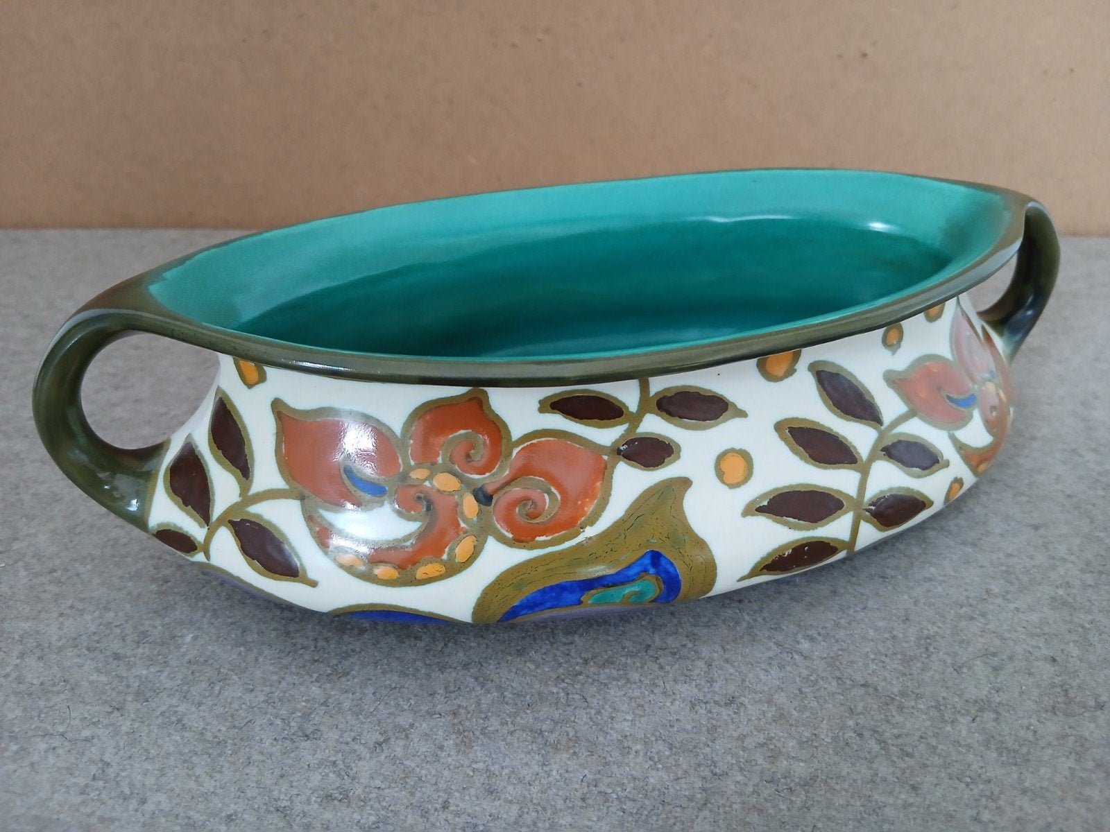 Gouda, Plateelbakkerij Zuid Holland - jardinière uit 1938, Antiek en Kunst, Ophalen of Verzenden