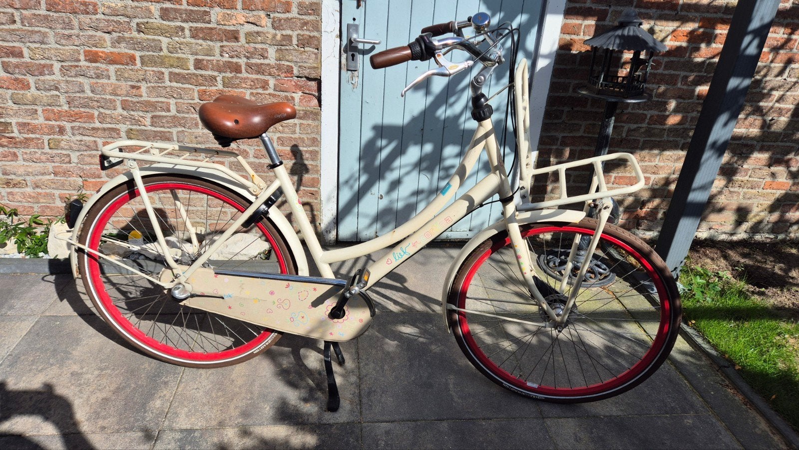 Cortina U4 Transportfiets - Lief - Crème/Rood, Overige merken, Gebruikt, Versnellingen, Ophalen of Verzenden
