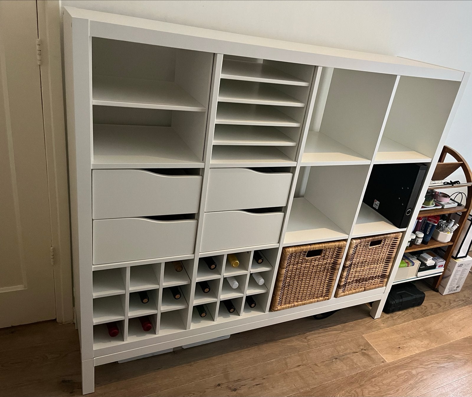 IKEA KALLAX 3x4 kast met elementen, Huis en Inrichting, Ophalen, Gebruikt