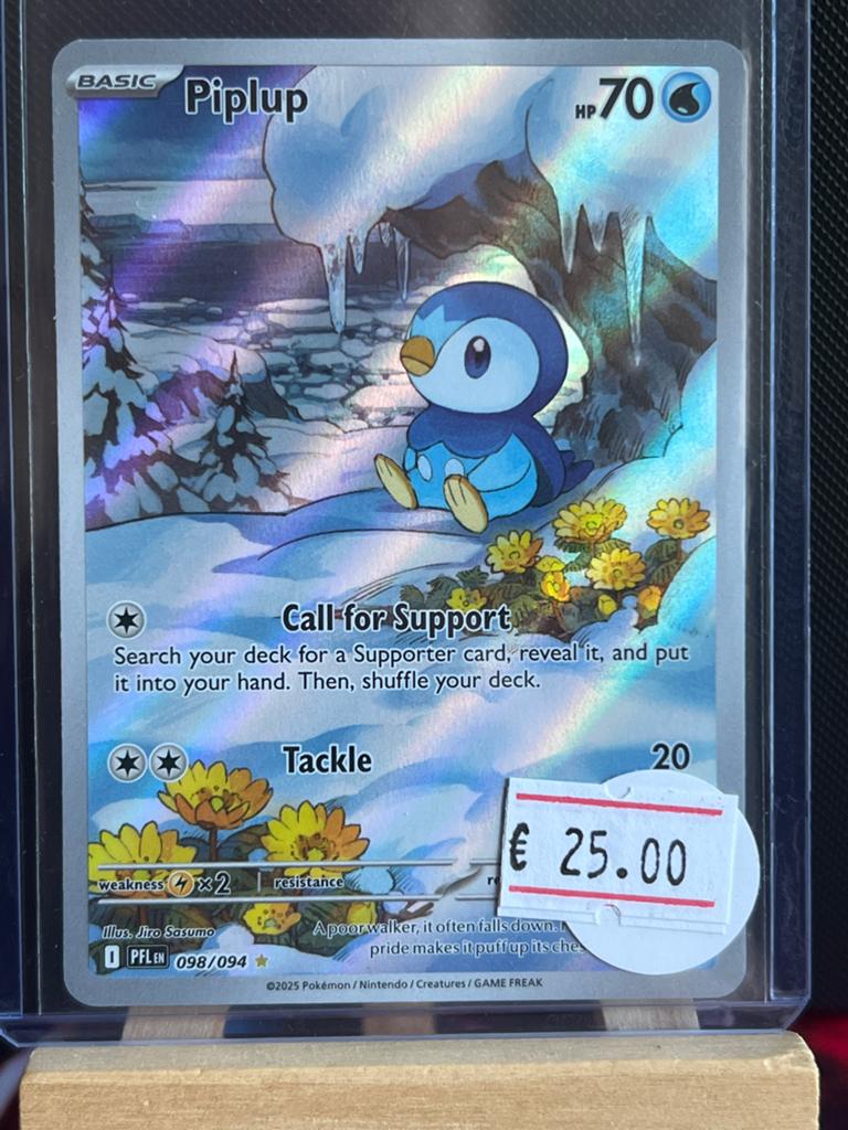 Pokémon Kaart Piplup (098/094) - PFLEN, Hobby en Vrije tijd, Verzamelkaartspellen | Pokémon, Ophalen of Verzenden, Zo goed als nieuw