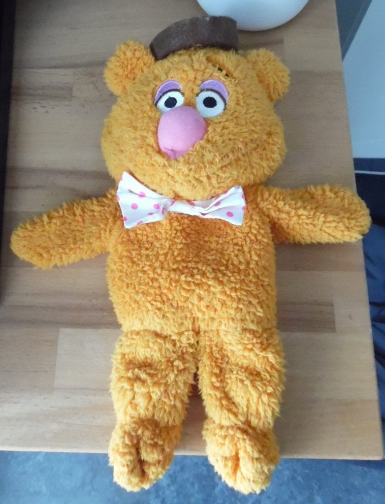 Handpop van Fozzie Bear uit The Muppet Show van Disney., Oranje, Disney, Albert Heijn, Beer