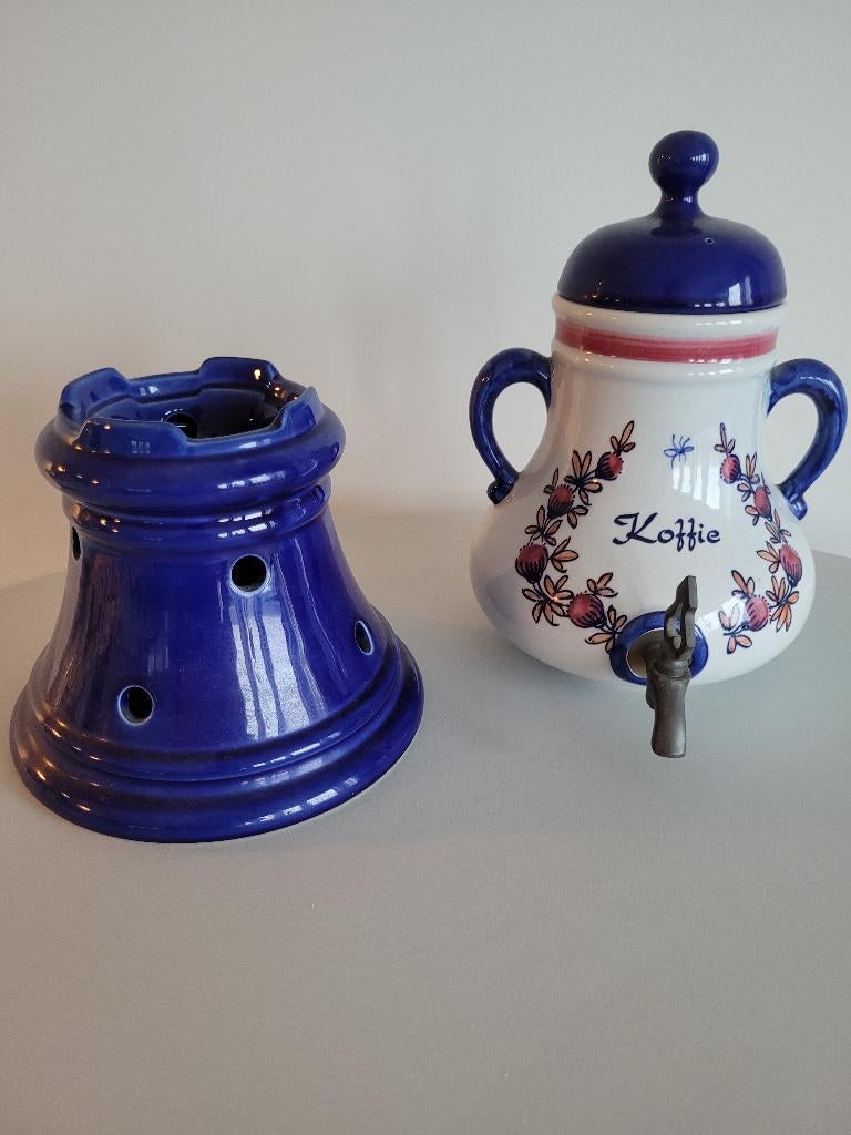 Zenith Gouda koffie kraantjeskan met (thee)lichtje item 2066, Antiek en Kunst, Ophalen