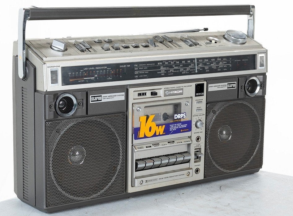 GEZOCHT: Hitachi TRK-8190E Radio / Ghetto Blaster / Boombox., Audio, Tv en Foto, Ophalen, Gebruikt, Radio