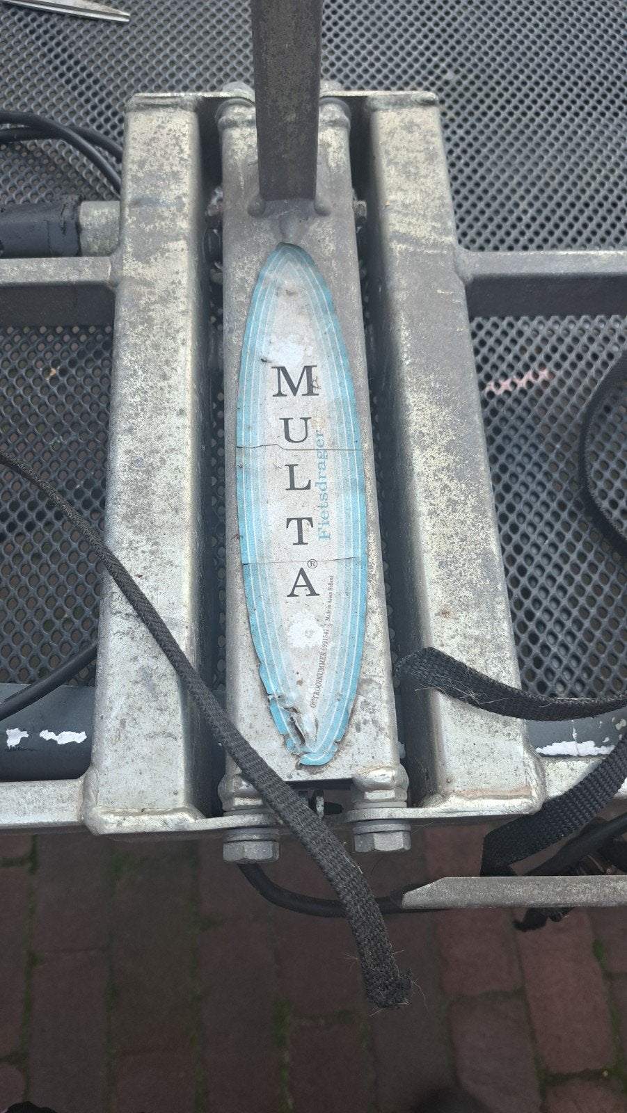 Multa fietsendrager - inklapbaar Gebruikt maar functioneel, Ophalen, Gebruikt, Trekhaakdrager