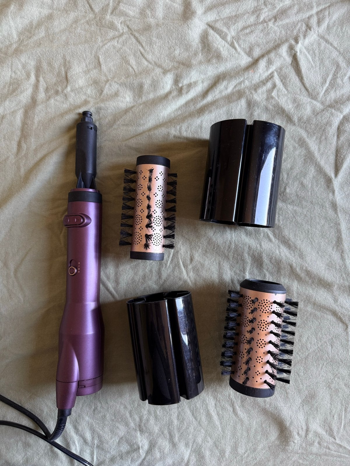 BaByliss Big Hair Dual AS950E Föhnborstel Set - Krulborstel, Ophalen of Verzenden, Zo goed als nieuw, Haarverzorging