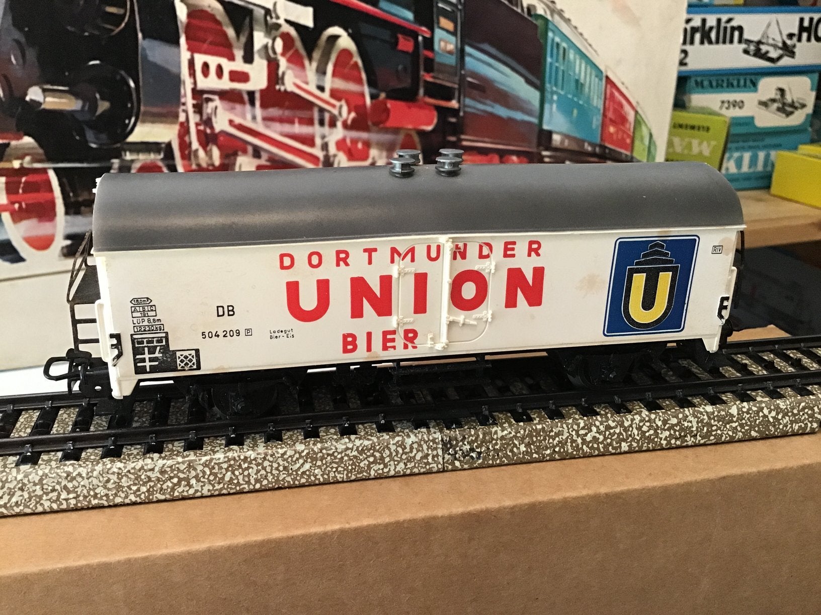 Marklin 4634 union wagon, Wisselstroom, Gebruikt, Wagon, Ophalen of Verzenden