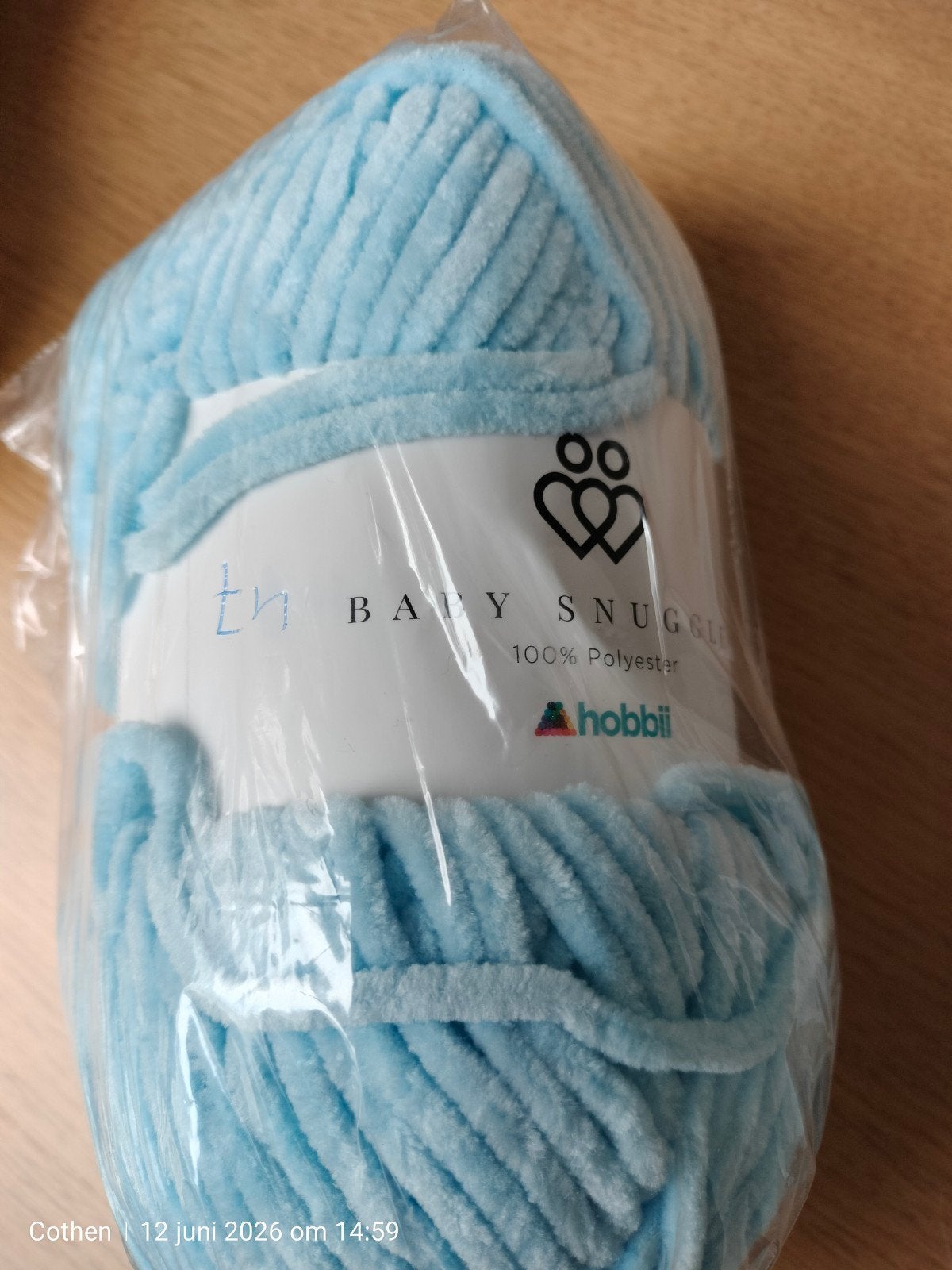 Hobbii Baby Snuggles Garen - Nieuw, Lichtblauw Polyester, Ophalen of Verzenden, Nieuw, Breien of Haken, Wol of Garen