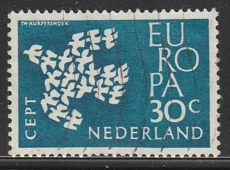 Nederland 1961 758 Europa 30c, Gest, Postzegels en Munten, Postzegels | Nederland, Ophalen of Verzenden, Na 1940, Gestempeld