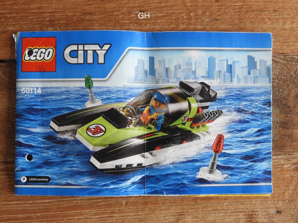 Lego 60114 Race Boat, Compleet, Lego, Ophalen of Verzenden, Complete set