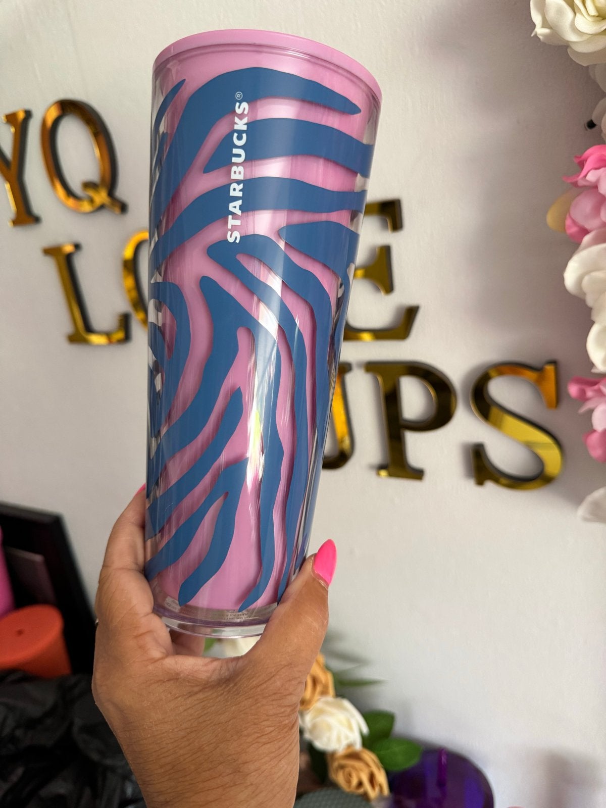 Nieuwe Starbucks beker met deksel en rietje, Overige typen, Kunststof, Nieuw, Ophalen of Verzenden