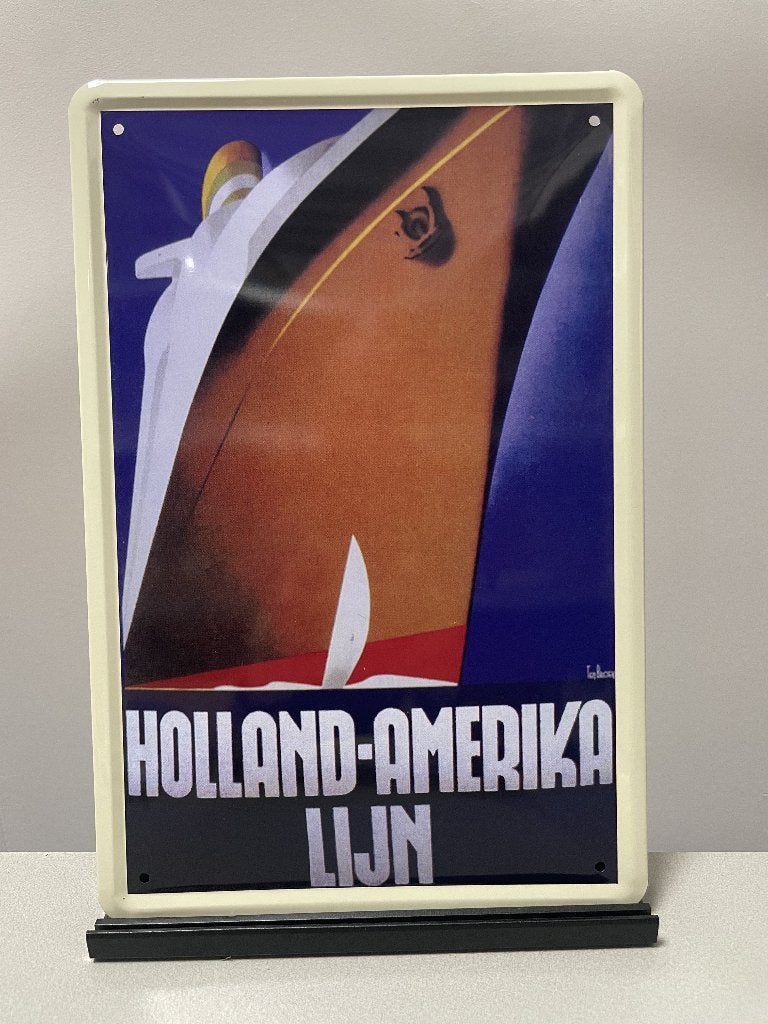 Holland-Amerika lijn reclamebord  (Old Look), Verzamelen, Www.pand50.nl, Overige typen, Nieuw, Ophalen of Verzenden