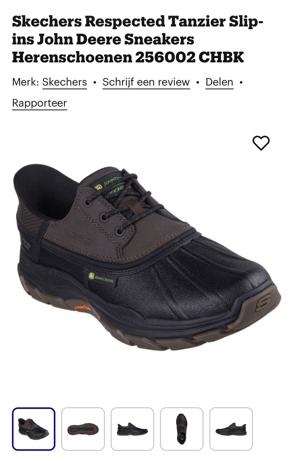 Skechers John Deere werkschoenen maat 42, Ophalen, Zwart, Zo goed als nieuw, Werkschoenen