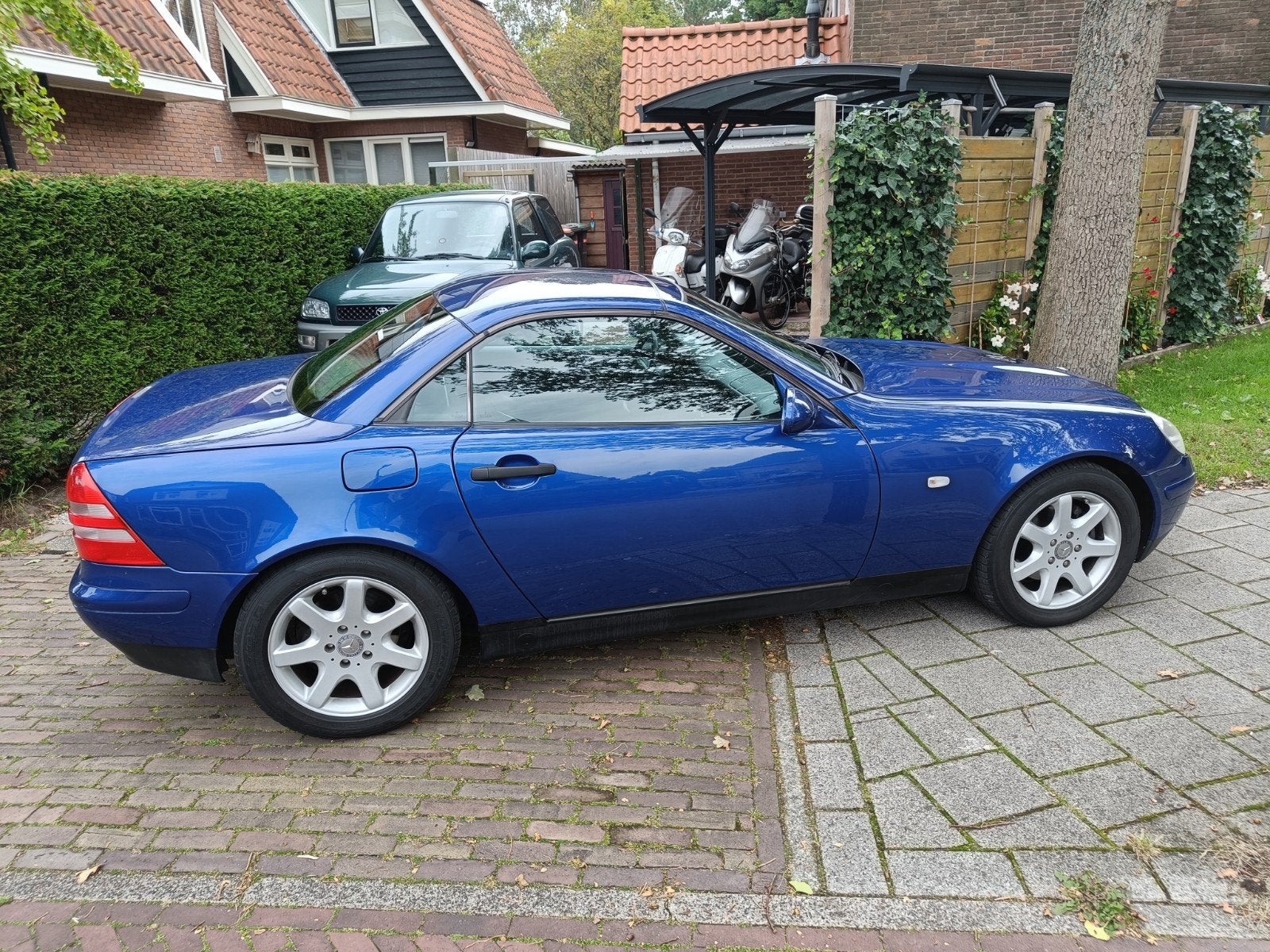 Mercedes-Benz SLK 2.3 Slk230 Kompr Roadster AUT 1999 Blauw, Automaat, Achterwielaandrijving, 4 cilinders, Cabriolet