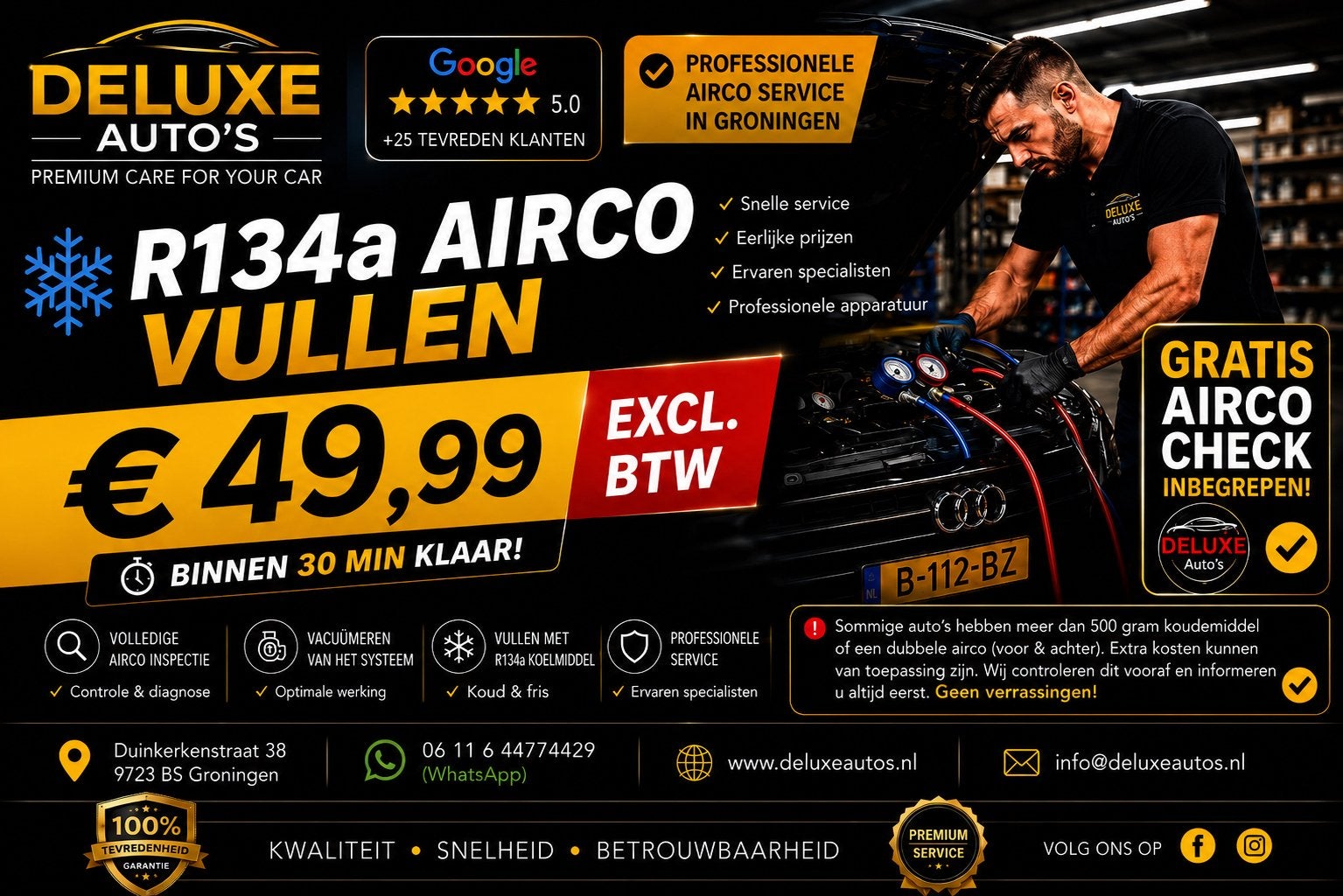 AUTO AIRCO VULLEN IN GRONINGEN – SNEL & PROFESSIONEEL, Overige werkzaamheden