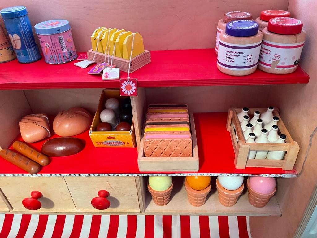 Houten Speelgoed Winkel met Accessoires, Ophalen, Gebruikt, Overige typen