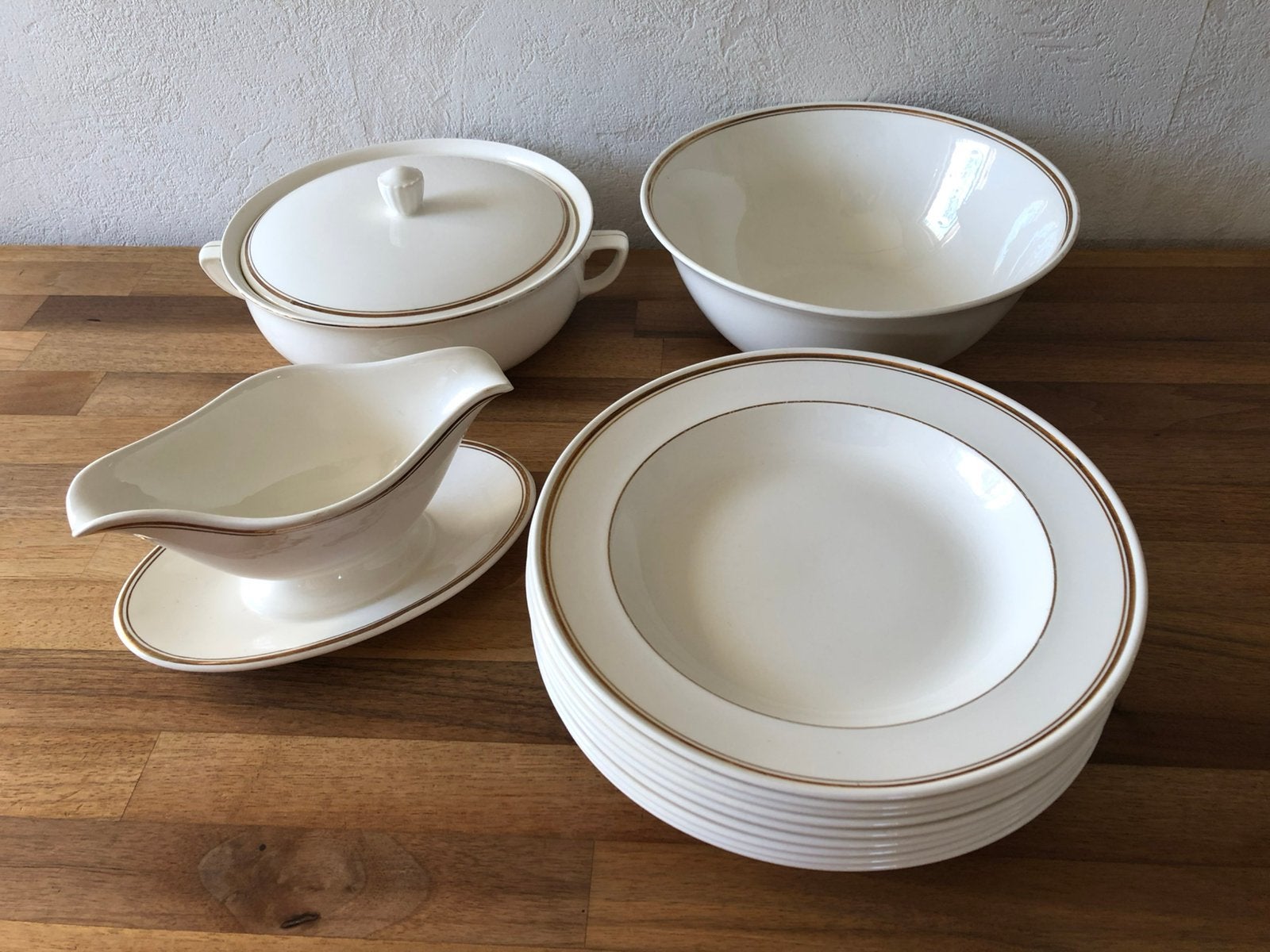Vintage Petrus Regout / Royal Sphinx Maastricht eetservies, Ophalen, Gebruikt, Vintage, Porselein