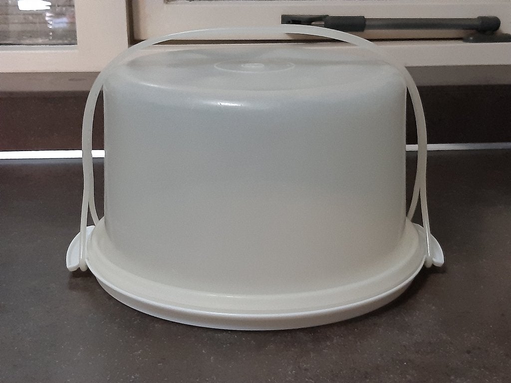 Tupperware taartdoos hoog! 17 cm vintage, Ophalen of Verzenden, Zo goed als nieuw, Overige typen