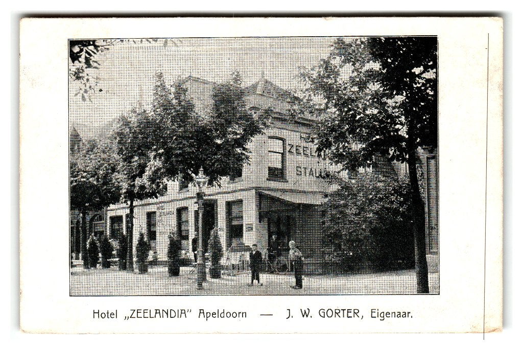 Apeldoorn, Hotel "Zeelandia" J. W. Gorter, Eigenaar, Verzenden, Voor 1920, Gelopen, Gelderland