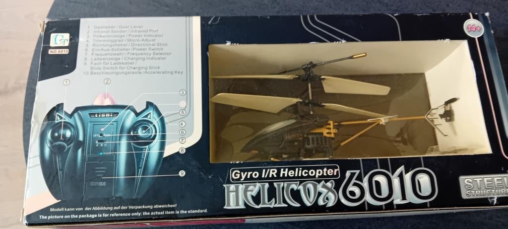 Helicopter Gyro I/R Helicos 6010 RC, Hobby en Vrije tijd, Ophalen of Verzenden