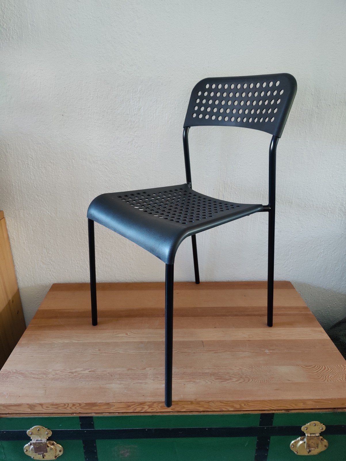 Ikea Sandsberg eetkamerstoel tuinstoel zwart, Ophalen of Verzenden, Zo goed als nieuw