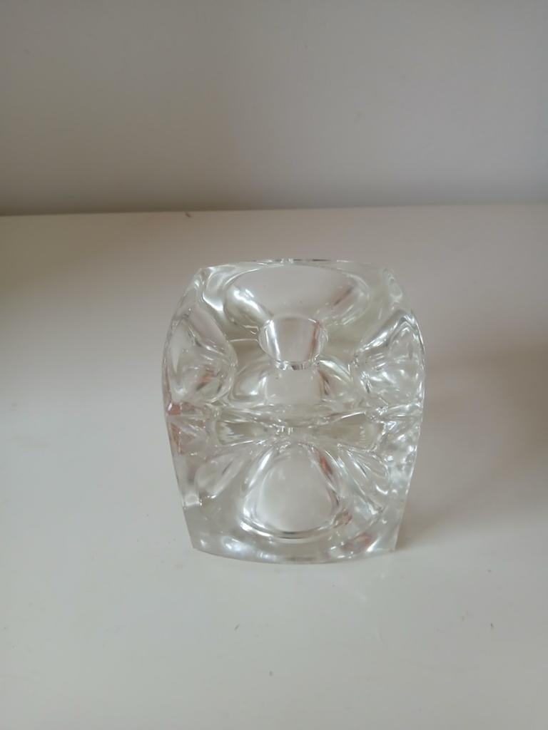 Sklo Union icecube kaarsenhouder 8,5 x 8,5 cm., Ophalen of Verzenden