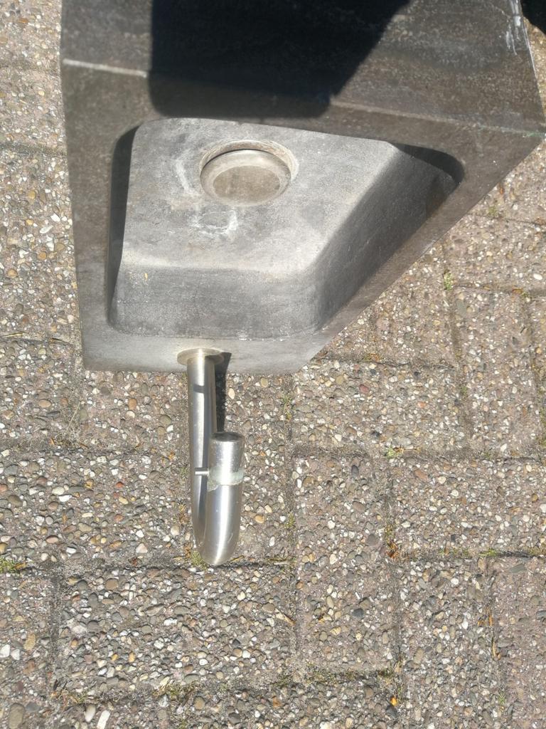 Wc fonteintje marmer met kraan, Doe-het-zelf en Verbouw, Sanitair, Ophalen of Verzenden, Rvs, Toilet