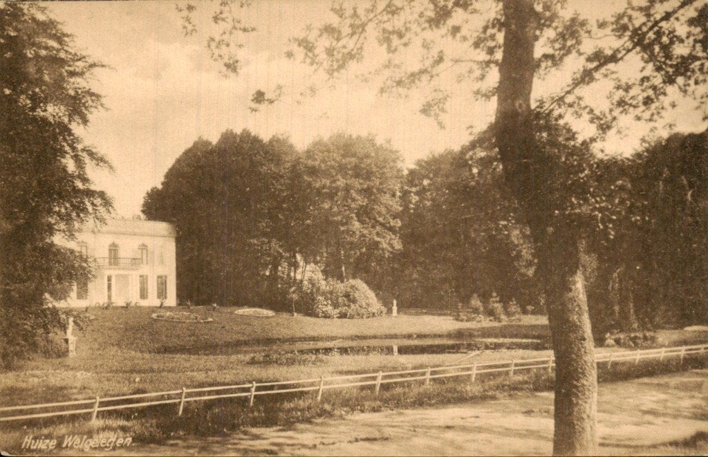 Haren - Huize Welgelegen - Voorgevel, Ophalen of Verzenden, Voor 1920, Ongelopen, Groningen