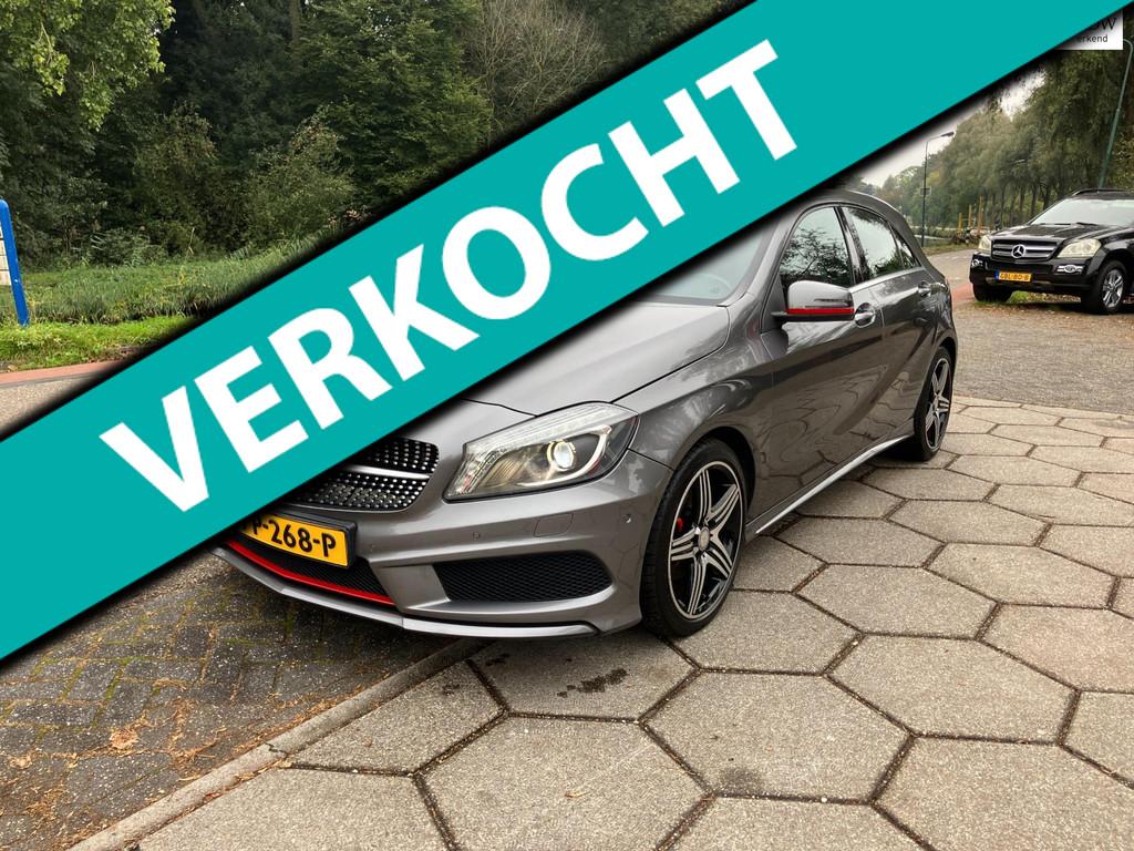 Mercedes-Benz A-klasse 180 Prestige "AMG" pakket!, Voorwielaandrijving, Gebruikt, 4 cilinders, Leder en Stof