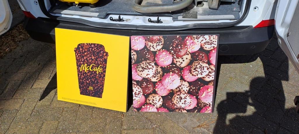 Originele McDonald's McCafe en Donut Reclameborden, Ophalen of Verzenden
